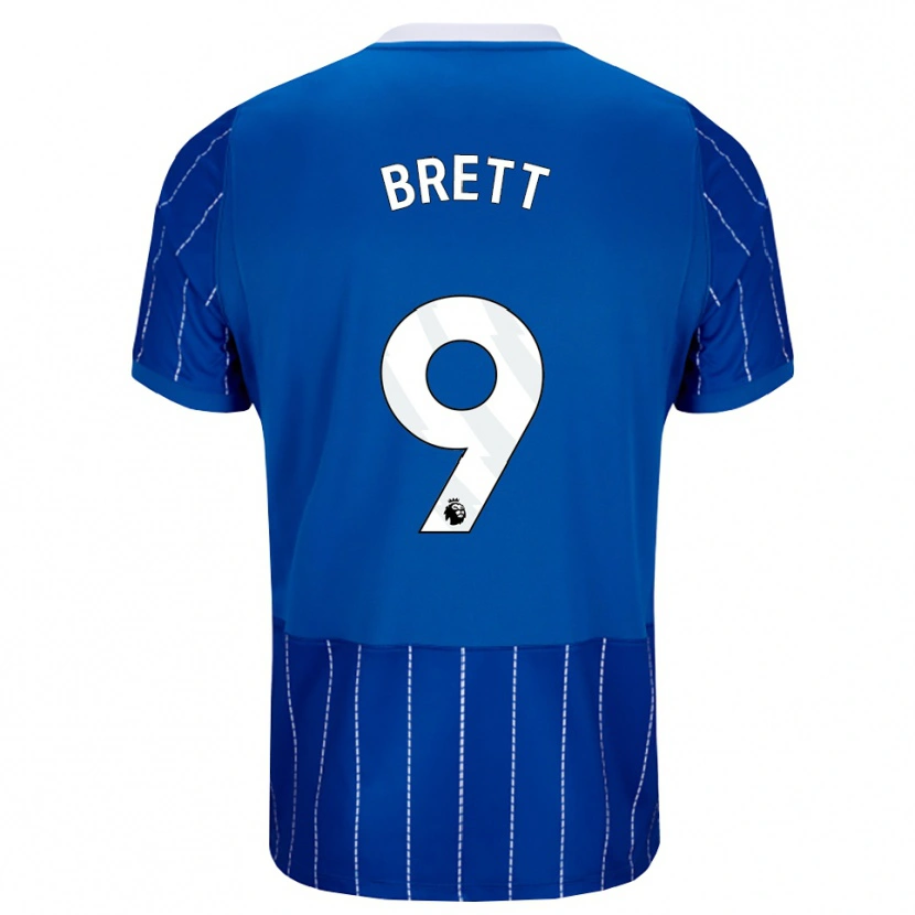 DanxenメンズAdam Brett#9ミディアムブルー ホワイトホームシャツ2026/27ジャージーユニフォーム