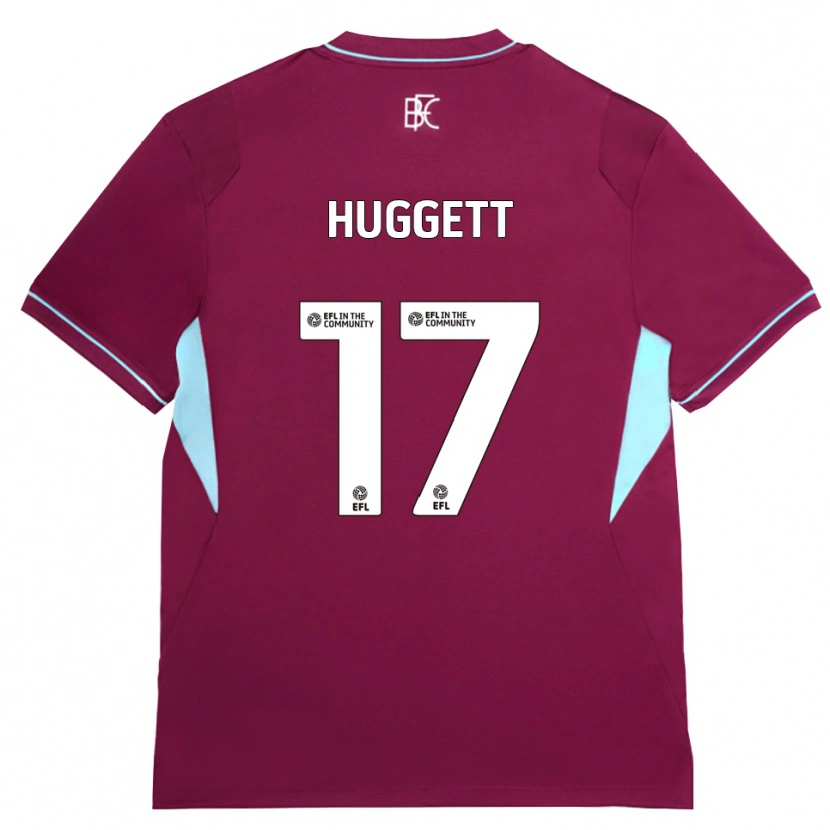 DanxenメンズAiden Huggett#17バーガンディ グリーンホームシャツ2026/27ジャージーユニフォーム