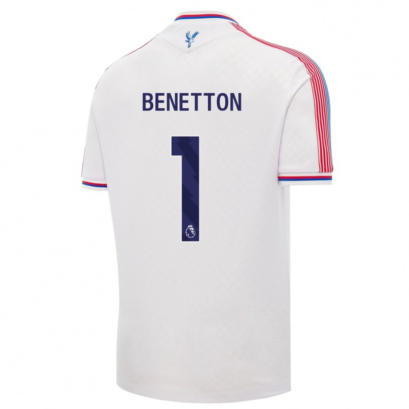DanxenメンズLucca Benetton#1ホワイト レッド ブルーホームシャツ2026/27ジャージーユニフォーム