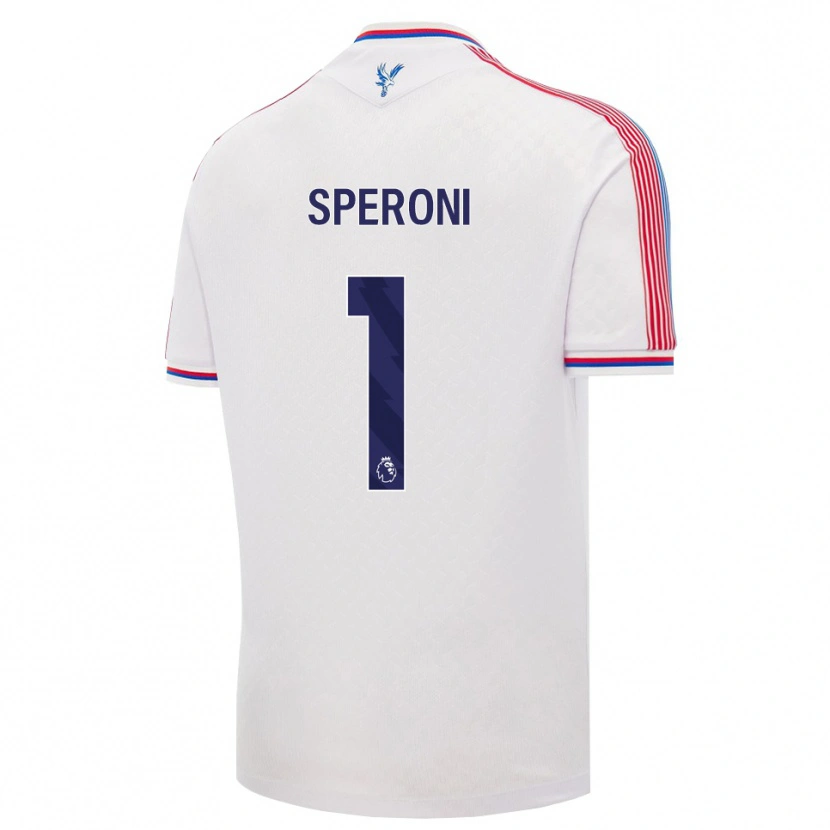 DanxenメンズThiago Speroni#1ホワイト レッド ブルーホームシャツ2026/27ジャージーユニフォーム
