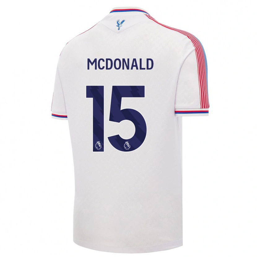DanxenメンズJayden Mcdonald#15ホワイト レッド ブルーホームシャツ2026/27ジャージーユニフォーム