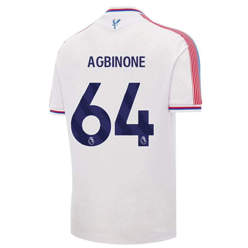 DanxenメンズAsher Agbinone#64ホワイト レッド ブルーホームシャツ2026/27ジャージーユニフォーム