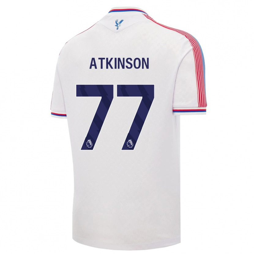 DanxenメンズIsibeal Atkinson#77ホワイト レッド ブルーホームシャツ2026/27ジャージーユニフォーム