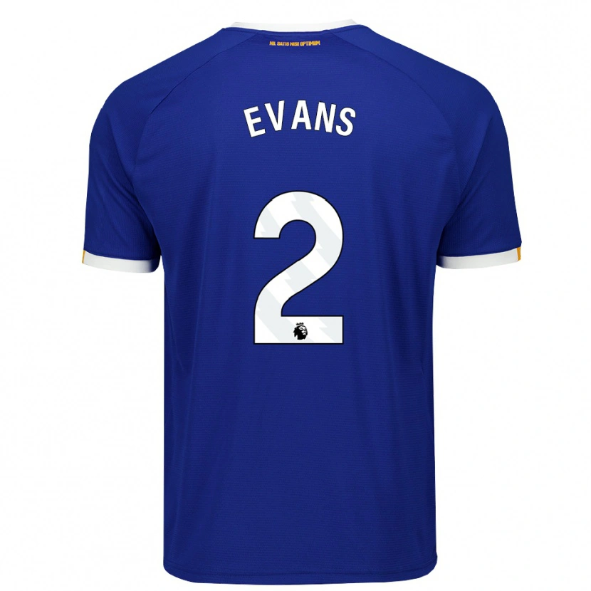 DanxenメンズLewis Evans#2ブルー ホワイトイエローホームシャツ2026/27ジャージーユニフォーム