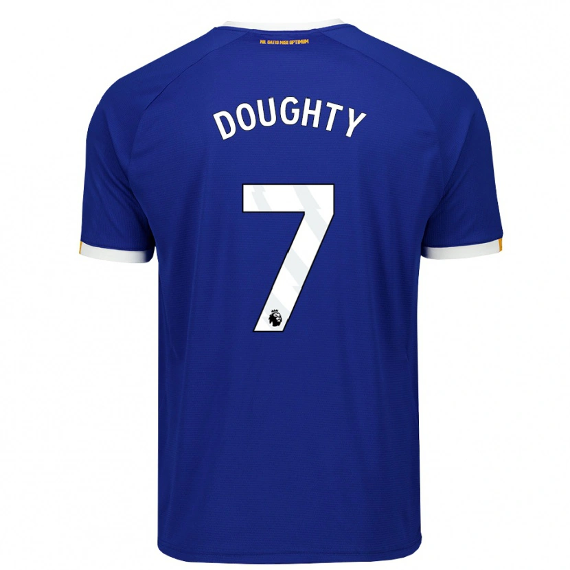 DanxenメンズJake Doughty#7ブルー ホワイトイエローホームシャツ2026/27ジャージーユニフォーム