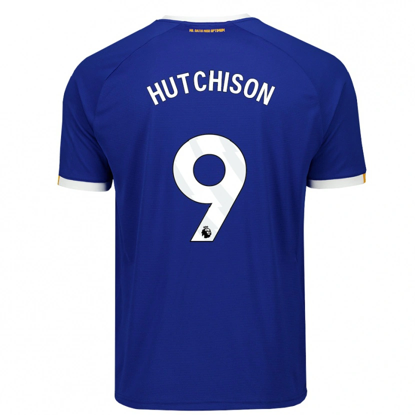 DanxenメンズKai Hutchison#9ブルー ホワイトイエローホームシャツ2026/27ジャージーユニフォーム
