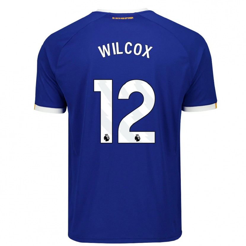 DanxenメンズTed Wilcox#12ブルー ホワイトイエローホームシャツ2026/27ジャージーユニフォーム
