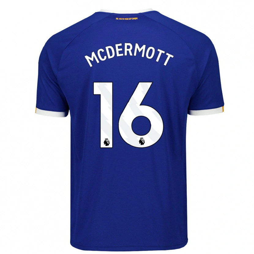 DanxenメンズTom Mcdermott#16ブルー ホワイトイエローホームシャツ2026/27ジャージーユニフォーム