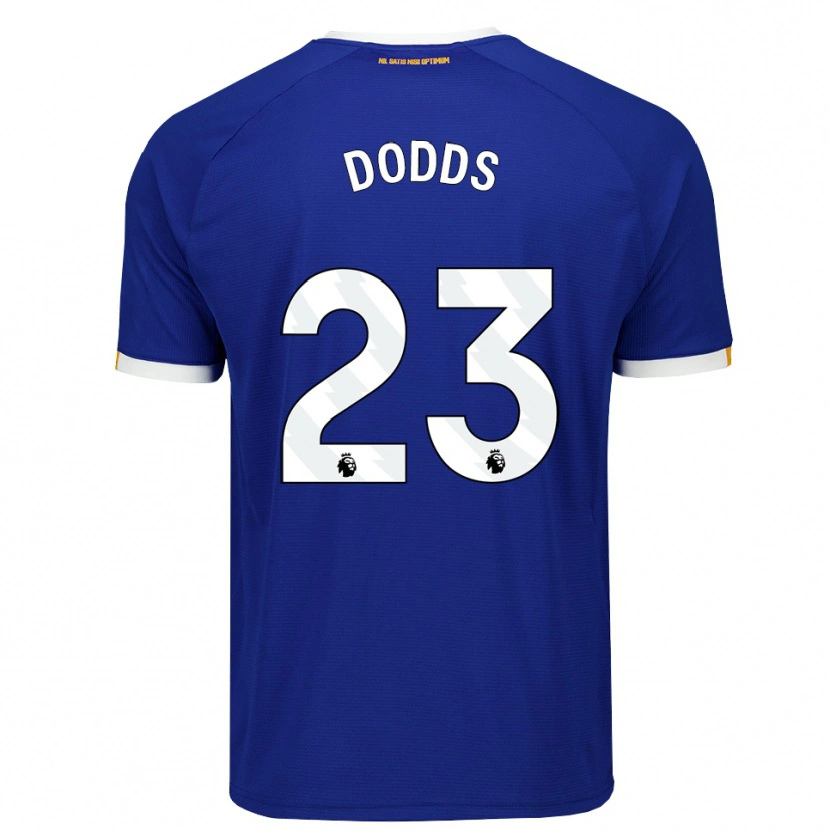 DanxenメンズJohn Dodds#23ブルー ホワイトイエローホームシャツ2026/27ジャージーユニフォーム
