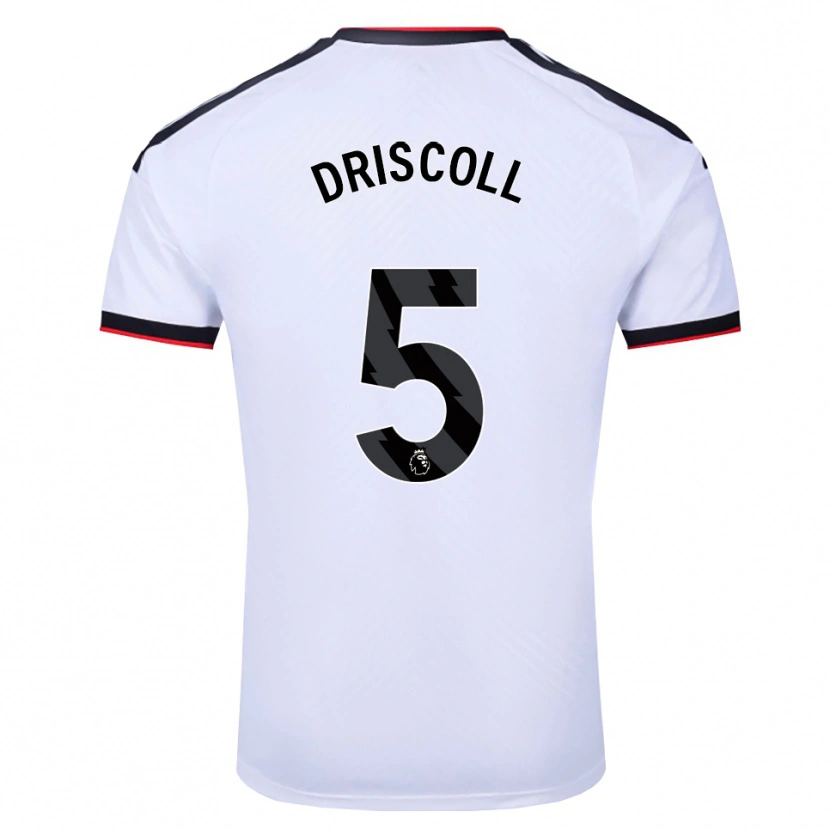 DanxenメンズTeddy Driscoll#5ホワイト ブラックレッドホームシャツ2026/27ジャージーユニフォーム