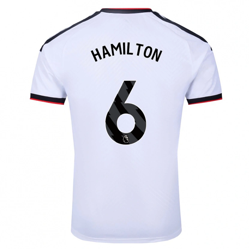 DanxenメンズLeo Hamilton#6ホワイト ブラックレッドホームシャツ2026/27ジャージーユニフォーム