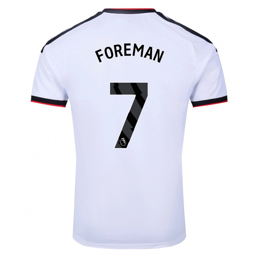 Danxenメンズティア・フォアマン#7ホワイト ブラックレッドホームシャツ2026/27ジャージーユニフォーム