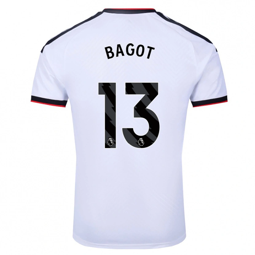 DanxenメンズMatthew Bagot#13ホワイト ブラックレッドホームシャツ2026/27ジャージーユニフォーム