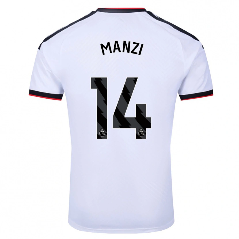 DanxenメンズSophie Manzi#14ホワイト ブラックレッドホームシャツ2026/27ジャージーユニフォーム