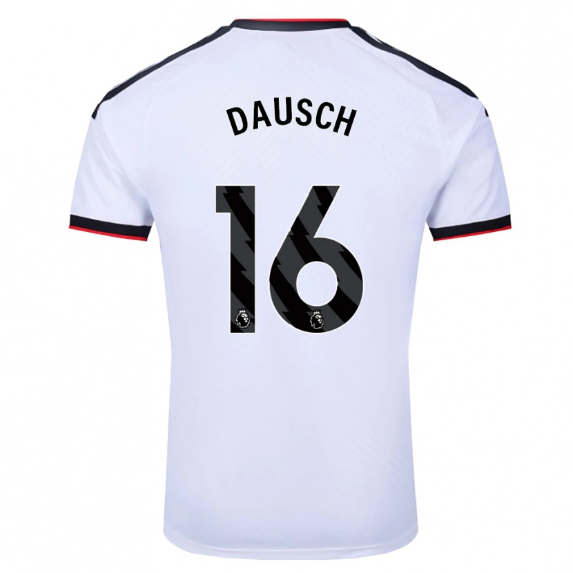 DanxenメンズLeo Dausch#16ホワイト ブラックレッドホームシャツ2026/27ジャージーユニフォーム