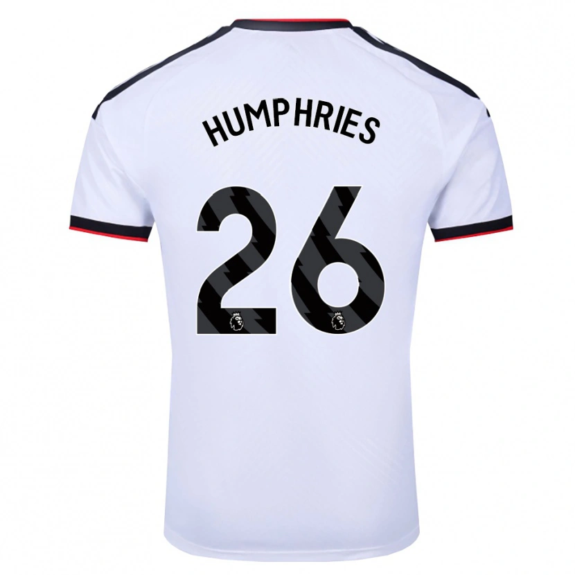 DanxenメンズMarni Humphries#26ホワイト ブラックレッドホームシャツ2026/27ジャージーユニフォーム
