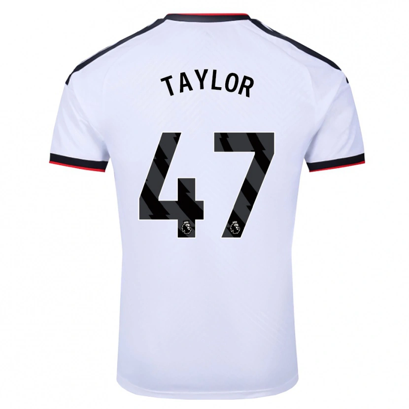 DanxenメンズBo Taylor#47ホワイト ブラックレッドホームシャツ2026/27ジャージーユニフォーム