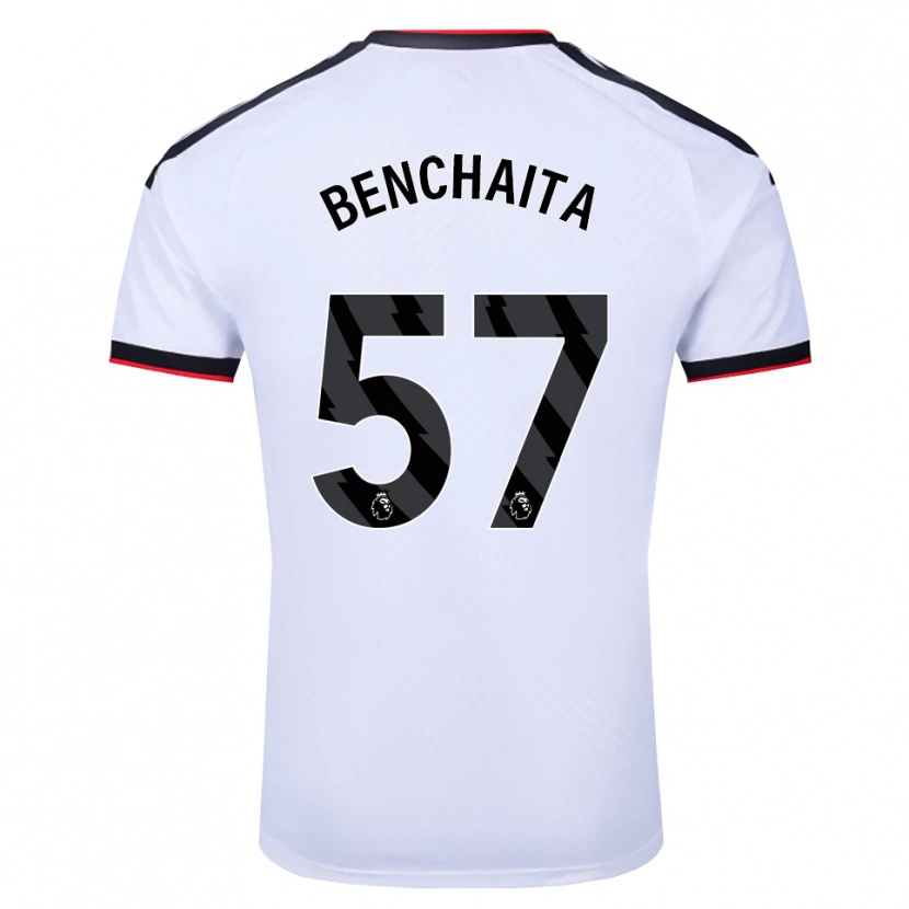 DanxenメンズNazim Benchaita#57ホワイト ブラックレッドホームシャツ2026/27ジャージーユニフォーム