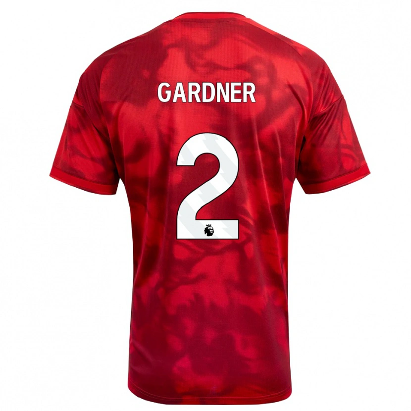 DanxenメンズDaniel Gardner#2クリムゾン ホワイトホームシャツ2026/27ジャージーユニフォーム