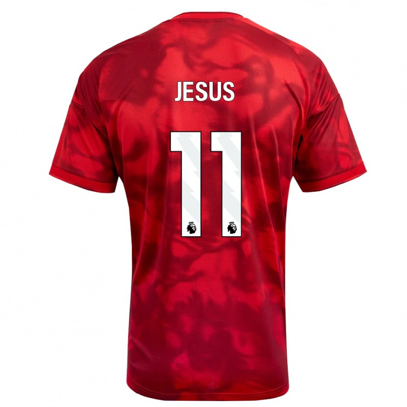 Danxenメンズイゴール・ジェズス#11クリムゾン ホワイトホームシャツ2026/27ジャージーユニフォーム