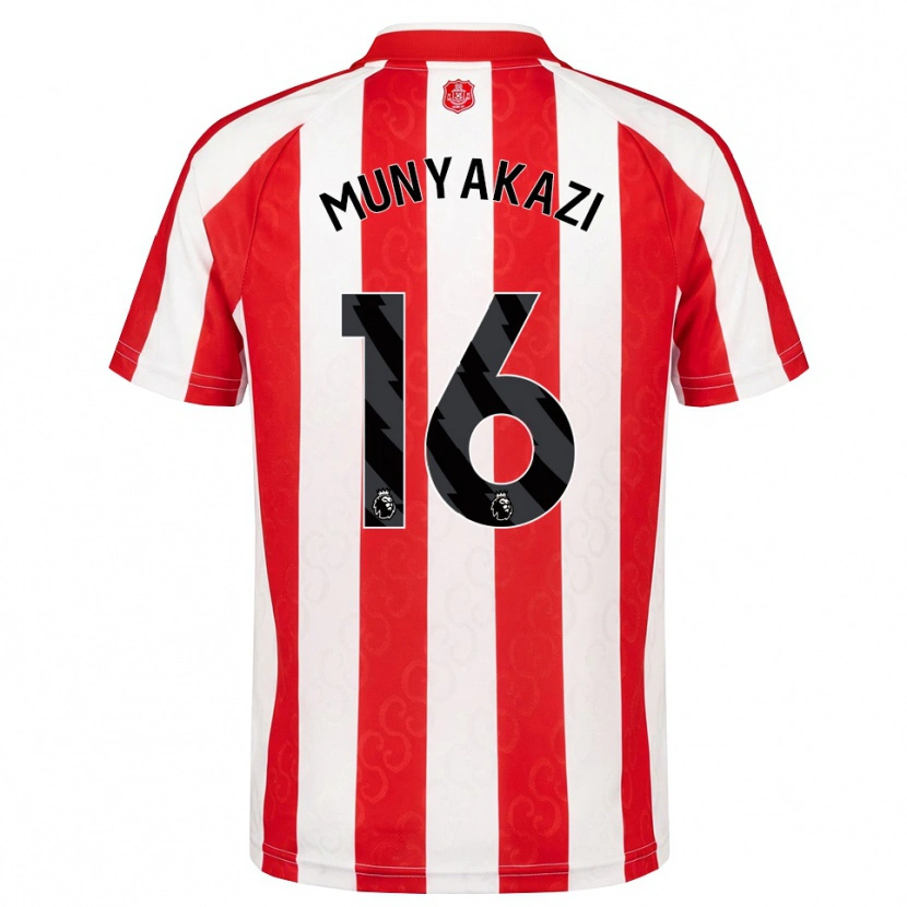 DanxenメンズKay Munyakazi#16レッド ホワイトブラックホームシャツ2026/27ジャージーユニフォーム