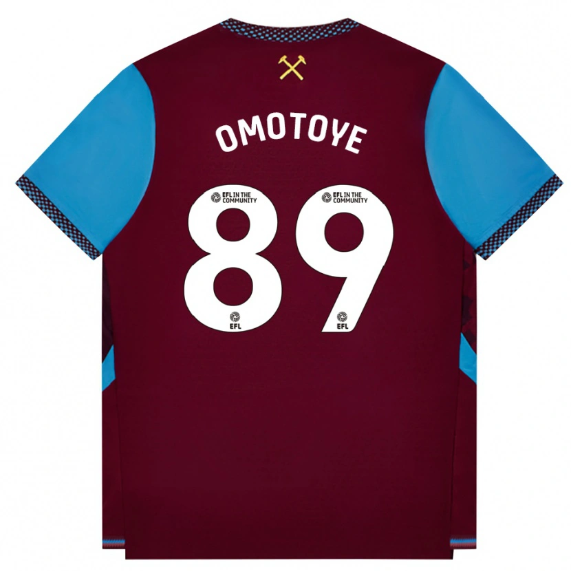 DanxenメンズTyrone Omotoye#89バーガンディ コーンフラワーブルーホームシャツ2026/27ジャージーユニフォーム