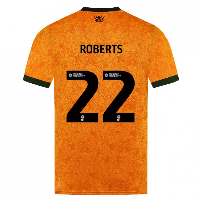 DanxenメンズBeth Roberts#22オレンジ ブラックホームシャツ2026/27ジャージーユニフォーム
