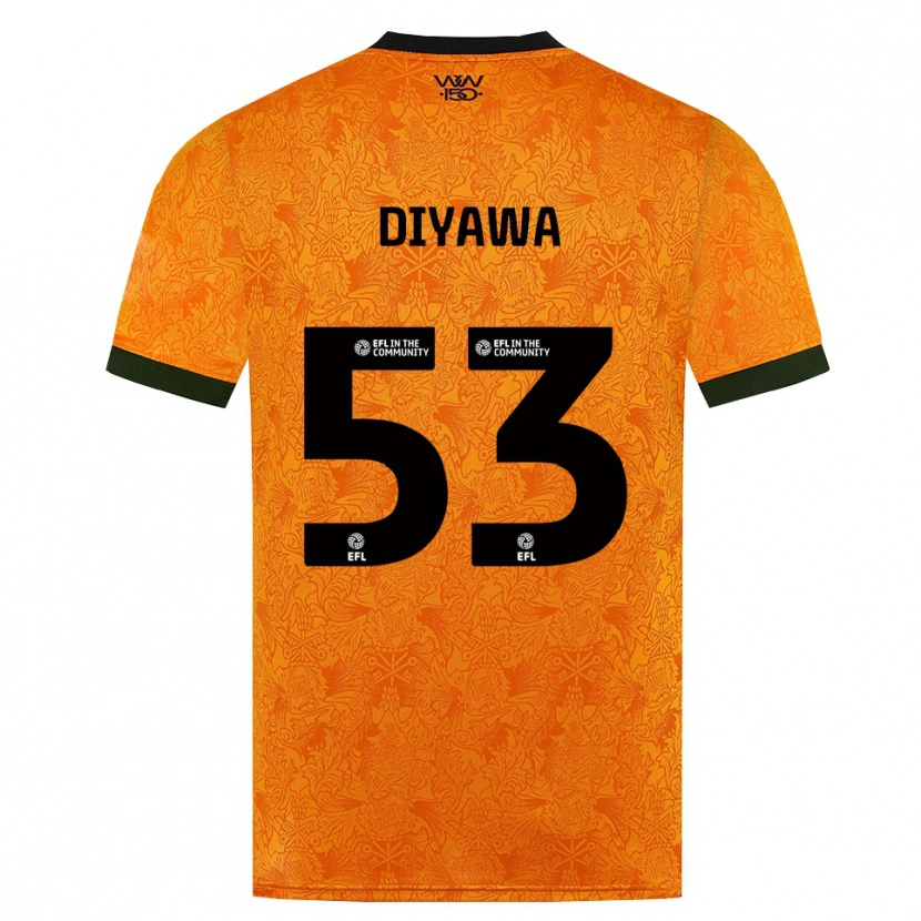 DanxenメンズAaron Keto-Diyawa#53オレンジ ブラックホームシャツ2026/27ジャージーユニフォーム