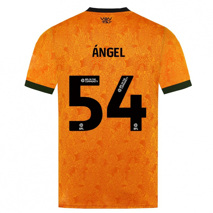 DanxenメンズDani Ángel#54オレンジ ブラックホームシャツ2026/27ジャージーユニフォーム
