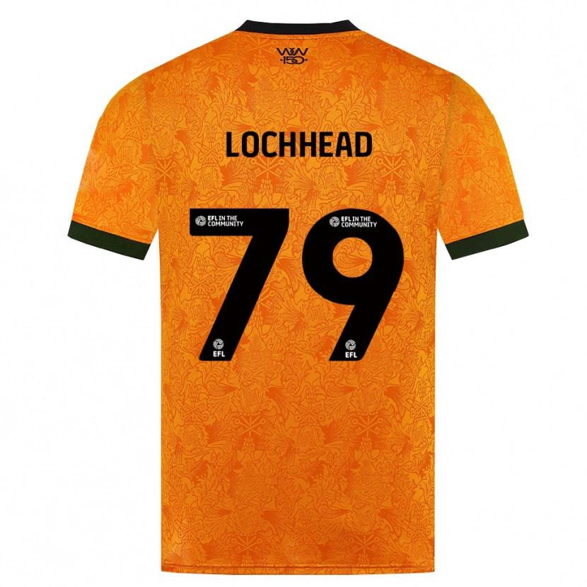 DanxenメンズSebastian Lochhead#79オレンジ ブラックホームシャツ2026/27ジャージーユニフォーム