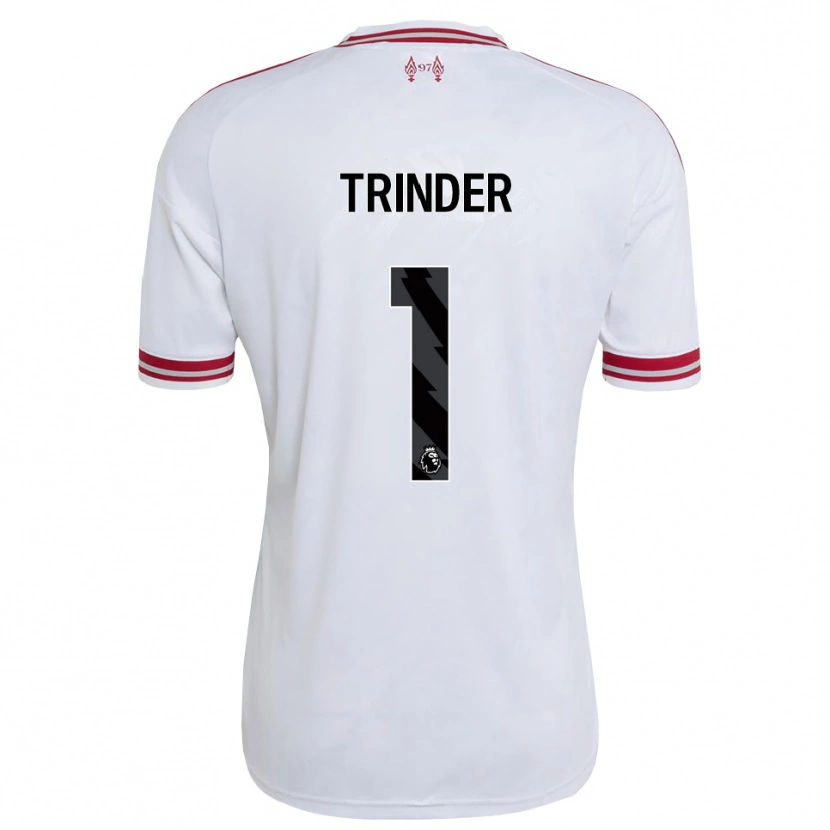 DanxenメンズZach Trinder#1レッド ホワイトアウェイシャツ2026/27ジャージーユニフォーム