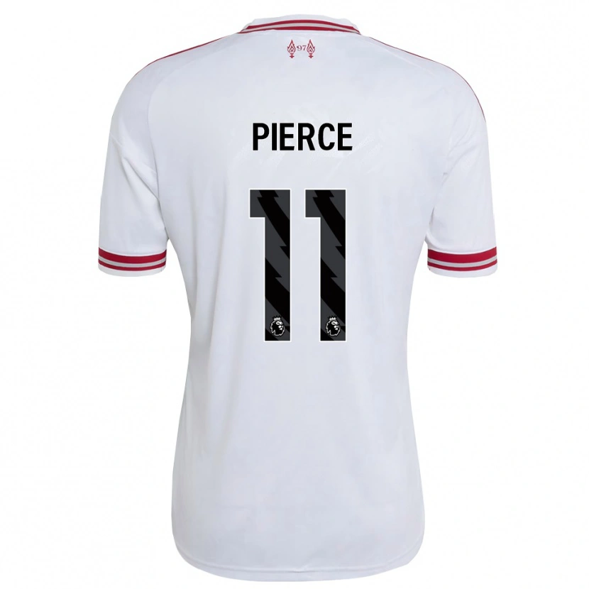 DanxenメンズAlfie Pierce#11レッド ホワイトアウェイシャツ2026/27ジャージーユニフォーム