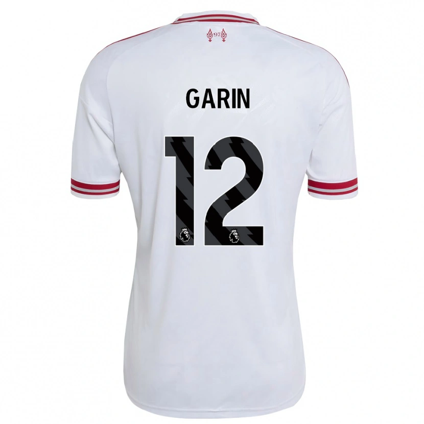DanxenメンズIsaiah Garin#12レッド ホワイトアウェイシャツ2026/27ジャージーユニフォーム