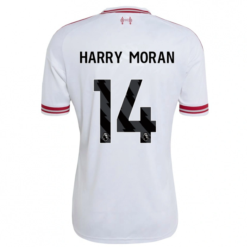 DanxenメンズHarry Moran#14レッド ホワイトアウェイシャツ2026/27ジャージーユニフォーム