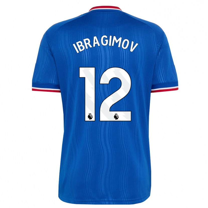 DanxenメンズGazi Ibragimov#12ブルー ホワイトレッドアウェイシャツ2026/27ジャージーユニフォーム