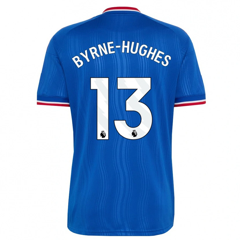 DanxenメンズCameron Byrne-Hughes#13ブルー ホワイトレッドアウェイシャツ2026/27ジャージーユニフォーム