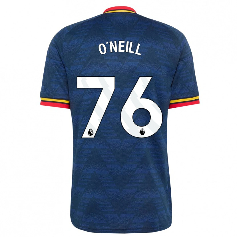 DanxenメンズCeadach O'neill#76ミッドナイトブルー イエロー レッドアウェイシャツ2026/27ジャージーユニフォーム