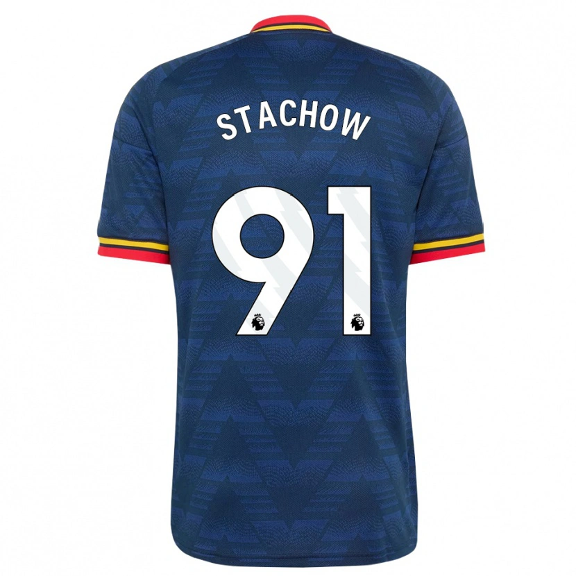 DanxenメンズPatrick Stachow#91ミッドナイトブルー イエロー レッドアウェイシャツ2026/27ジャージーユニフォーム