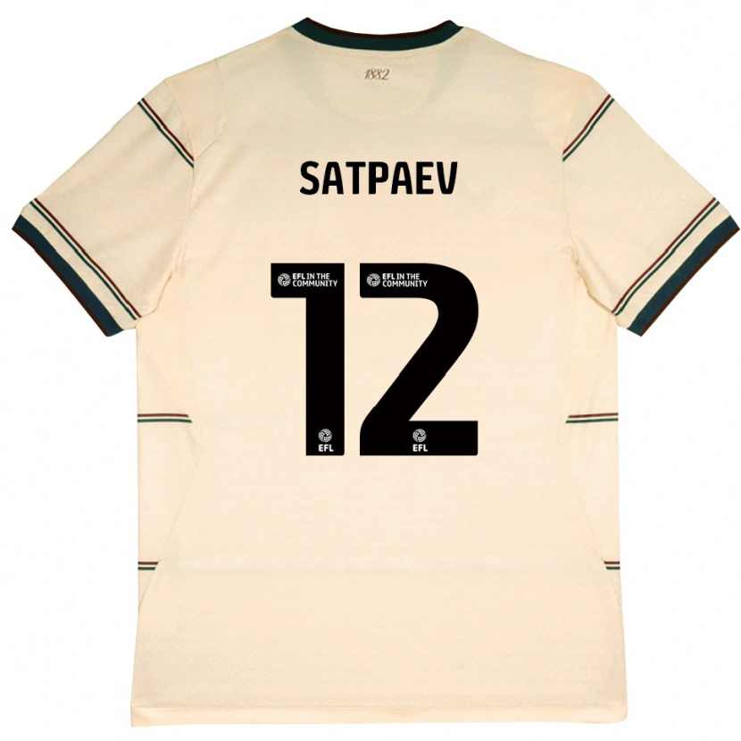 DanxenメンズDastan Satpaev#12ベージュ バーガンディアウェイシャツ2026/27ジャージーユニフォーム