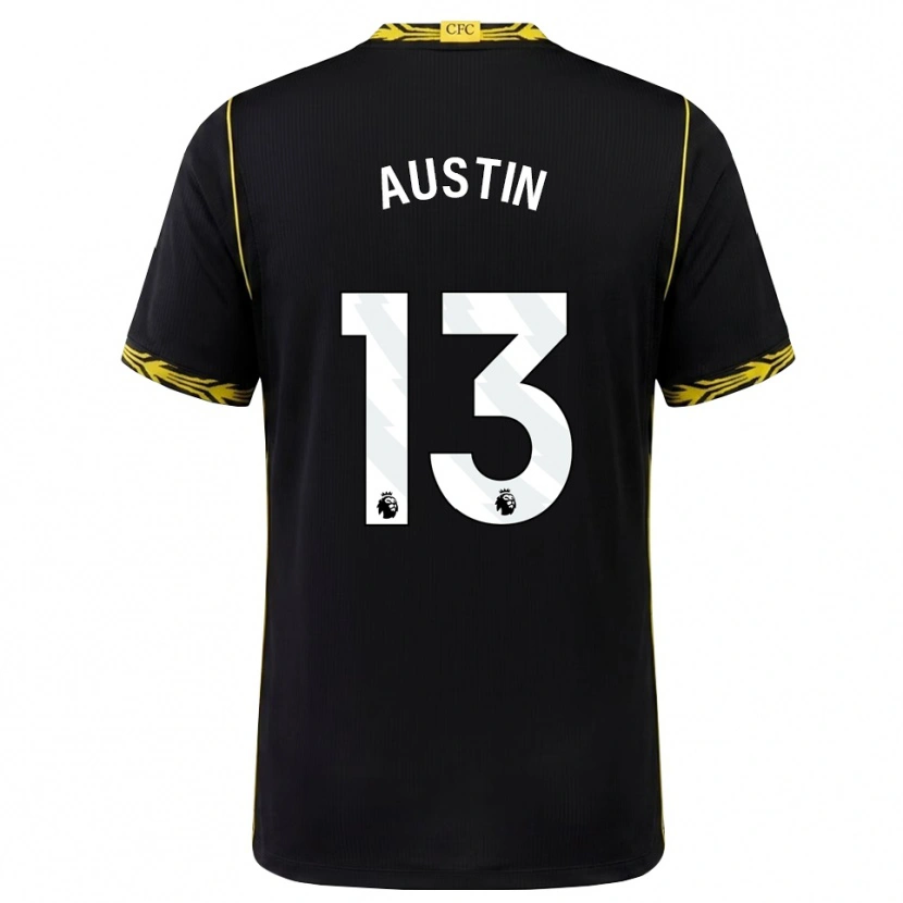 DanxenメンズJack Austin#13ブラック イエローアウェイシャツ2026/27ジャージーユニフォーム