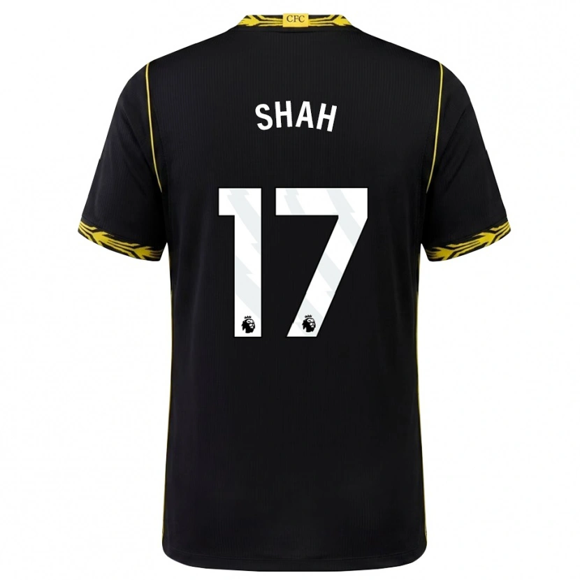 DanxenメンズBilal Shah-Berkouz#17ブラック イエローアウェイシャツ2026/27ジャージーユニフォーム