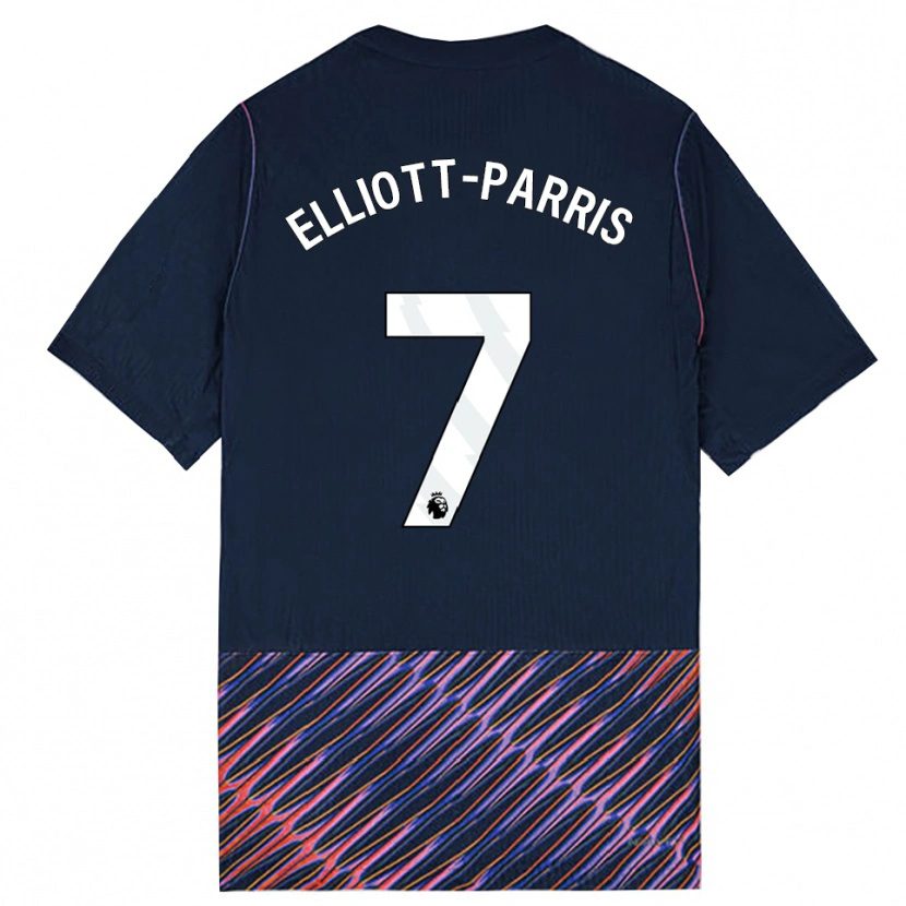 DanxenメンズReiss Elliott-Parris#7ロイヤルブルー ホワイトアウェイシャツ2026/27ジャージーユニフォーム
