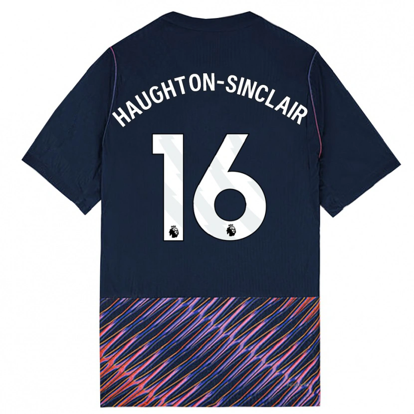 DanxenメンズAshiah Haughton-Sinclair#16ロイヤルブルー ホワイトアウェイシャツ2026/27ジャージーユニフォーム