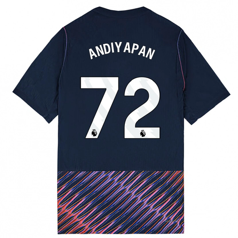 Danxenメンズウィリアム・アンディヤパン#72ロイヤルブルー ホワイトアウェイシャツ2026/27ジャージーユニフォーム