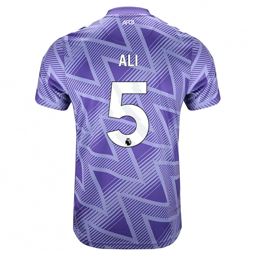 DanxenメンズAmeer Ali#5ペールヴァイオレットレッド ホワイトアウェイシャツ2026/27ジャージーユニフォーム