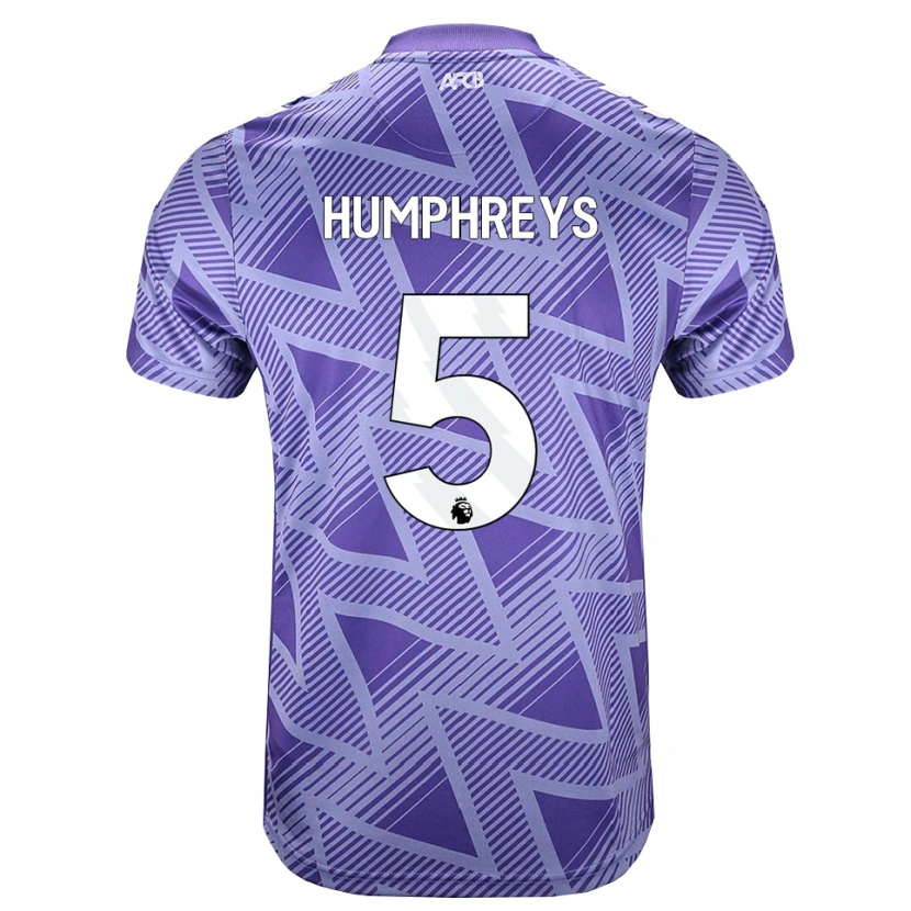 DanxenメンズHolly Humphreys#5ペールヴァイオレットレッド ホワイトアウェイシャツ2026/27ジャージーユニフォーム