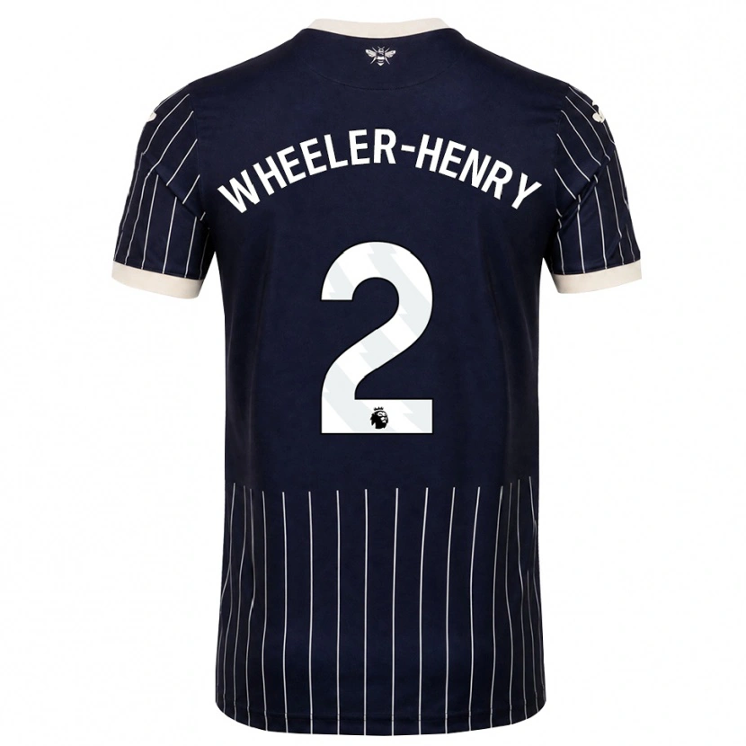 DanxenメンズJoseph Wheeler-Henry#2ブラック ホワイトアウェイシャツ2026/27ジャージーユニフォーム