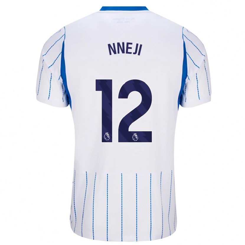DanxenメンズDaniel Nneji#12ドジャーブルー ホワイトアウェイシャツ2026/27ジャージーユニフォーム