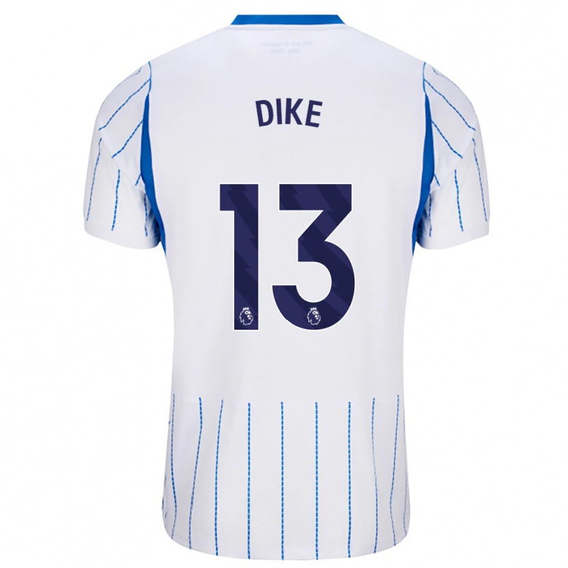 DanxenメンズMichael Dike#13ドジャーブルー ホワイトアウェイシャツ2026/27ジャージーユニフォーム