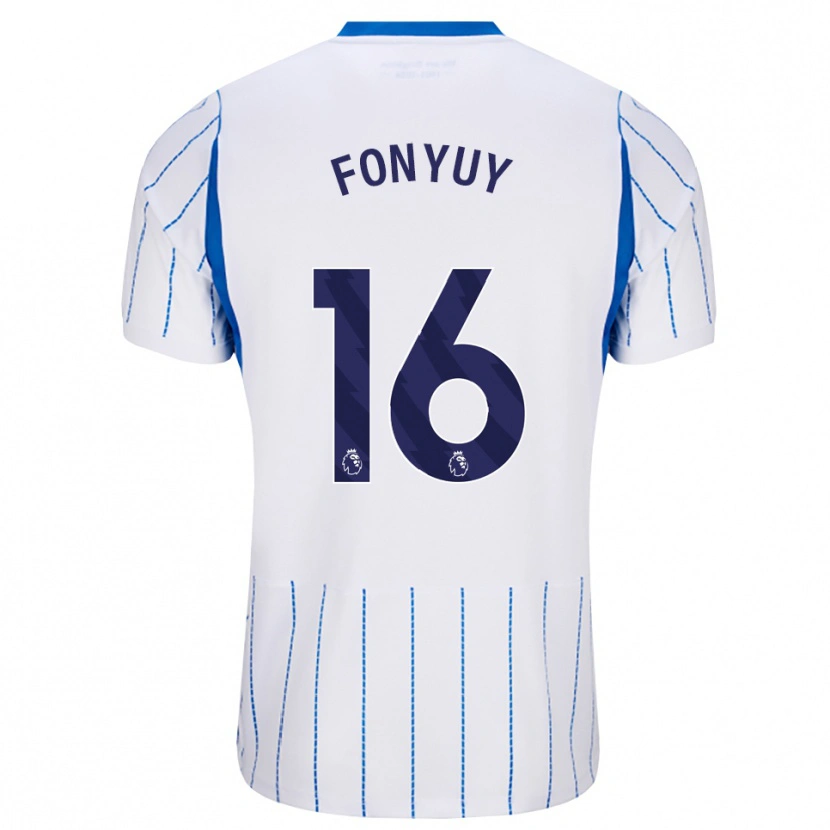 DanxenメンズAedan Fonyuy#16ドジャーブルー ホワイトアウェイシャツ2026/27ジャージーユニフォーム